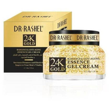 Омолаживающий гель-эссенция с частицами 24-К золота Dr Rashel 24K Gold Radience & Anti-Aging Essence 50g