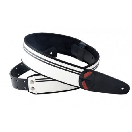 Ремень для гитары RightOn Straps 8401070110767 Steady Mojo Race B and W