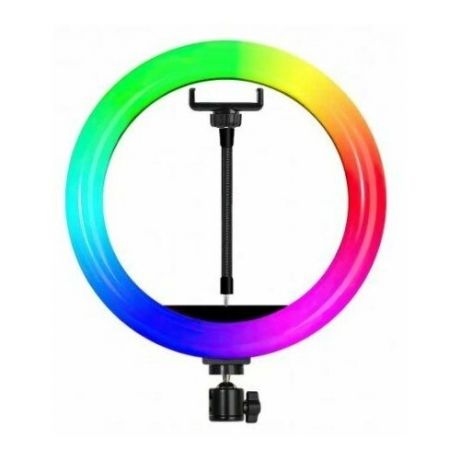 Кольцевая селфи-лампа RGB LED Soft Ring WH32, без штатива, 30 см