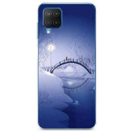 Силиконовый чехол "Зимний мост" на Samsung Galaxy M12 / Самсунг Галакси M12