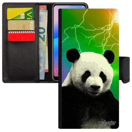 Защитный чехол книжка на смартфон // Xiaomi Redmi 9 // "Большая панда" Азия Китайский, Utaupia, розовый