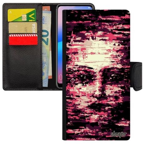 Защитный чехол-книжка на смартфон // Samsung Galaxy S21 // "Женское лицо" Создание Субстанция, Utaupia, оранжевый