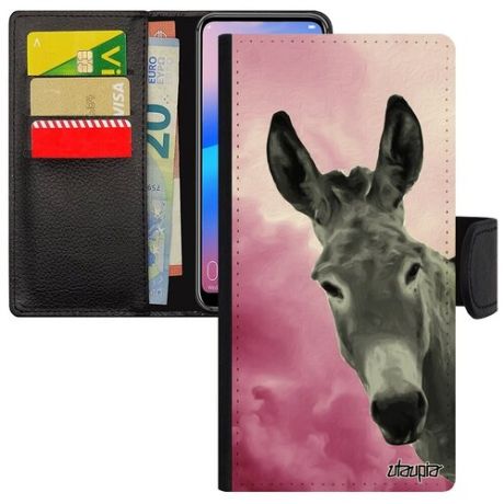 Защитный чехол-книжка на смартфон // Galaxy A51 // "Осел" Животные Упрямство, Utaupia, цветной