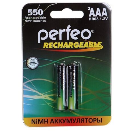 Аккумулятор AAA - Perfeo 550mAh (2 штуки) PF AAA550/2BL PL