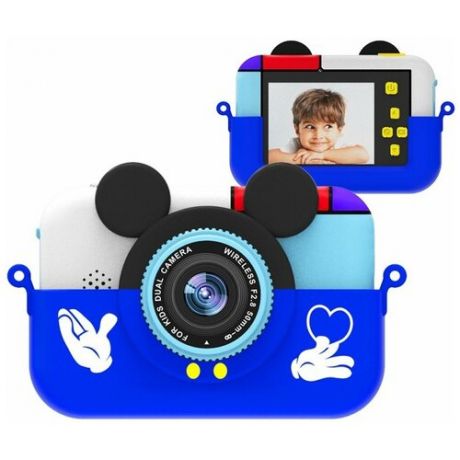 Детский цифровой фотоаппарат Children*s fun Camera Mickey Mouse с селфи камерой 28 Мп