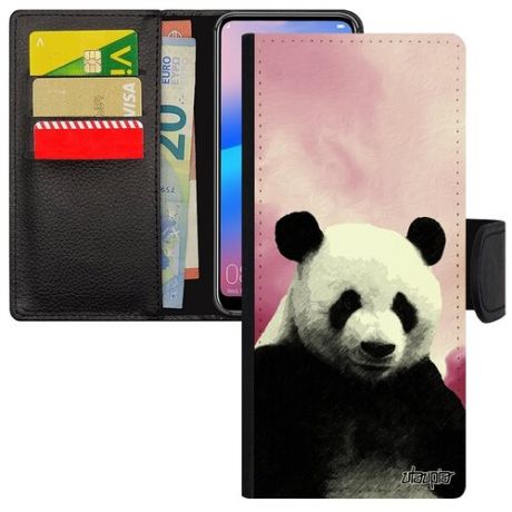 Модный чехол книжка для телефона // Samsung Galaxy M51 // "Большая панда" Китайский Малыш, Utaupia, цветной