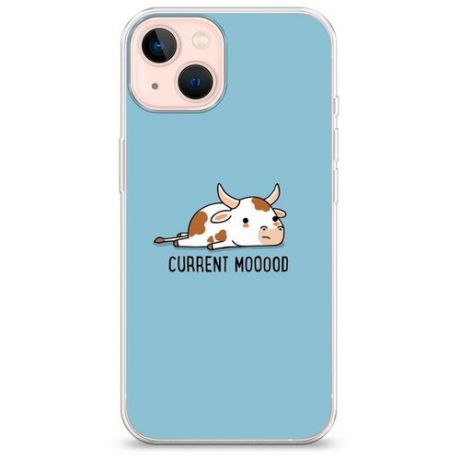 Силиконовый чехол "Mini Cow" на Apple iPhone 13 / Айфон 13