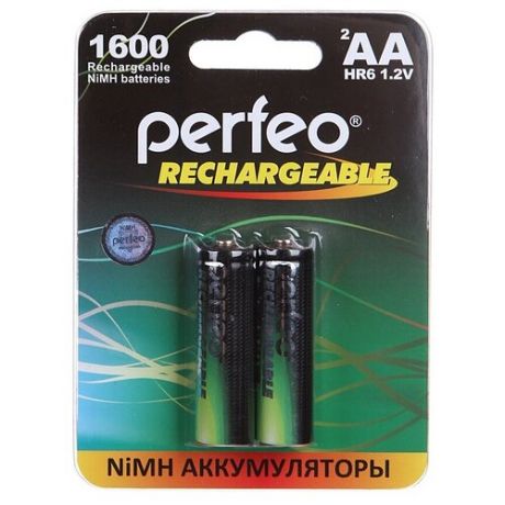 Аккумулятор AA - Perfeo 1600mAh (2 штуки) PF AA1600/2BL PL