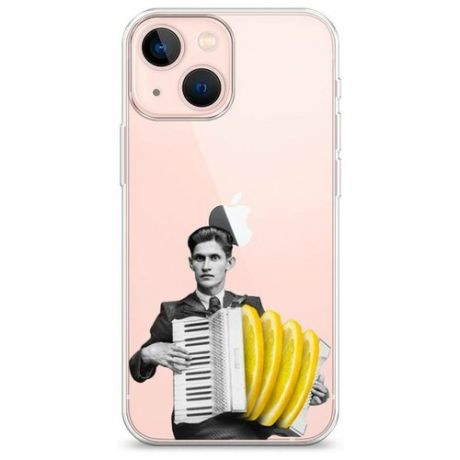 Силиконовый чехол "Homer Kennedy" на Apple iPhone 13 mini / Айфон 13 мини