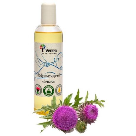 Verana Массажное масло для тела Левзея, натуральное, антицеллюлитное, восстанавливающее, ароматерапия, 250мл