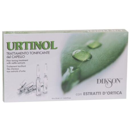 Dikson Urtinol Ампульное средство против жирности кожи головы и себореи