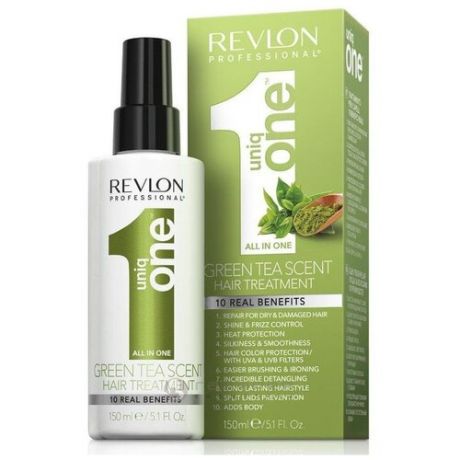 Revlon Professional Uniq One Green Tea Scent Hair Treatment 150 мл Несмываемая спрей-маска для волос 150 мл