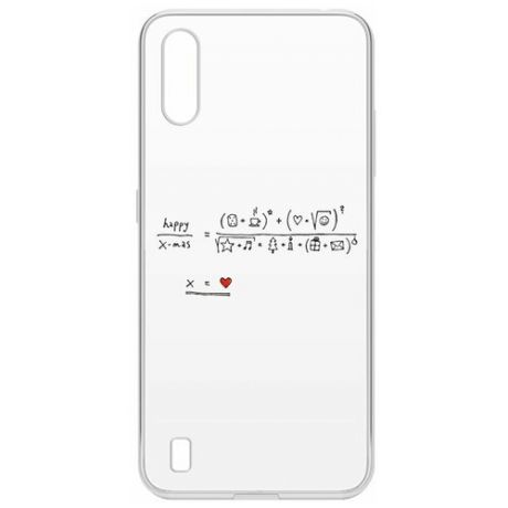 Чехол-накладка Krutoff Clear Case Праздничная формула для Samsung Galaxy A01/M01 (A015/M015)