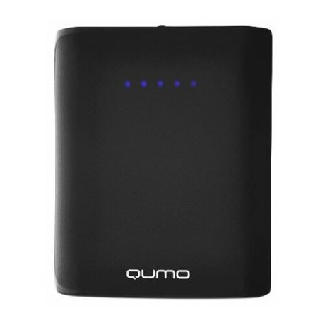 Портативное зарядное устройство Qumo PowerAid 7800, 7800 мА-ч, 2 USB 1A+2A, вход 1А, черный, корпус .