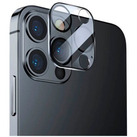 Защитное стекло на камеру Apple iPhone 13 Pro и iPhone 13 Pro Max / Противоударное стекло на камеру Эпл Айфон 13 Про и Айфон 13 Про Макс (Прозрачный)