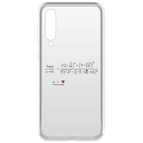 Чехол-накладка Krutoff Clear Case Праздничная формула для Xiaomi Mi 9