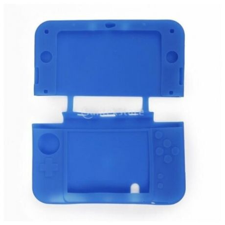 Чехол силиконовый синий для New Nintendo 3DS XL
