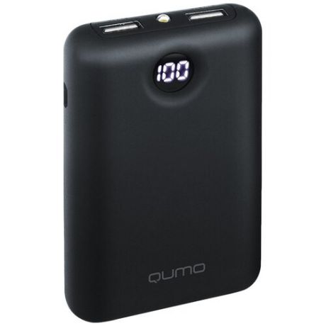 Портативное зарядное устройство Qumo PowerAid 7800 (v2), 7800 мА-ч, 2 USB 1A+2A (2.1а сумм), вход до