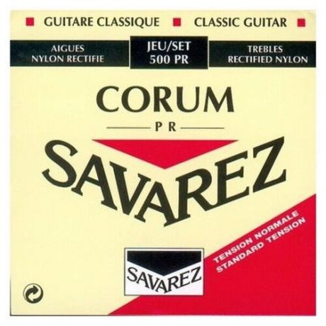 Струны для классической гитары Savarez 500PR Corum Traditional Red standard tension