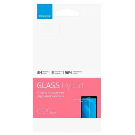 Противоударное стекло Deppa Hybrid для HTC Desire 320 (8H / 0.2 мм)