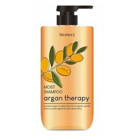 Deoproce Шампунь для волос с аргановым маслом - Argan therapy moist shampoo, 1000мл