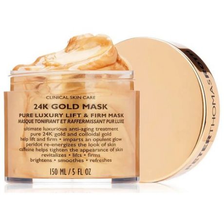 PTR 24К Gold Mask Pure Luxury Lift & Firm 150ml/ PTR Маска для лица "Золото" 150мл