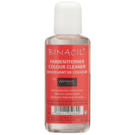 Wimpernwelle Средство для удаления краски с кожи Binacil Farbentferner Colour Cleaner, 50 мл