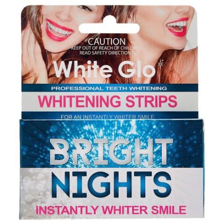 Barros Laboratories отбеливающие полоски White Glo Bright Nights, 6 шт.