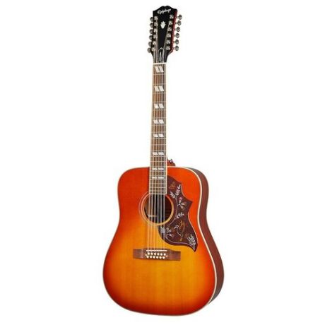 Электроакустическая гитара Epiphone Hummingbird 12-String Aged Cherry Sunburst