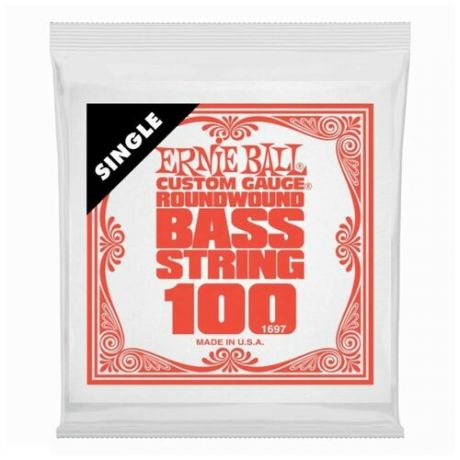 Ernie Ball 1697 струна для бас гитар. никель, калибр 100