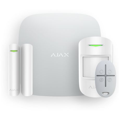 Ajax StarterKit Plus Продвинутый стартовый комплект системы безопасности (белый)