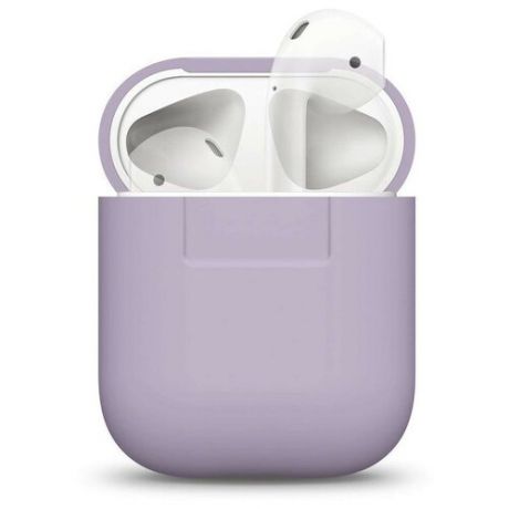 Чехол для AirPods 1/2 Elago Silicone case, фиолетовый/lavender (EAPSC-LV)
