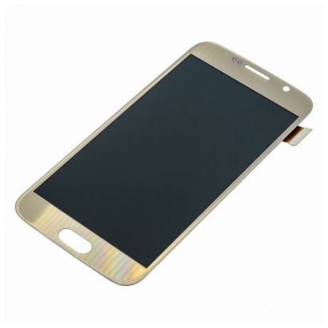 Дисплей для Samsung G920 Galaxy S6 (в сборе с тачскрином), золото, premium