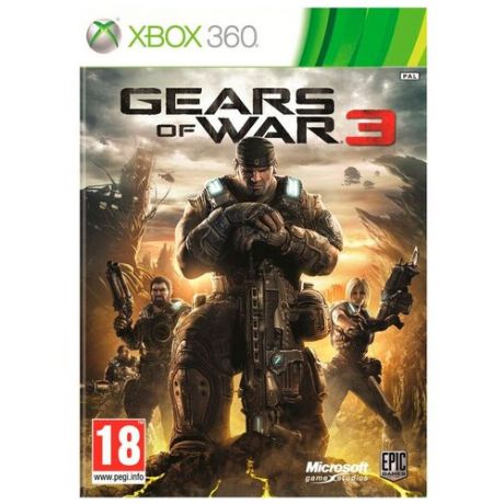 Игра для Xbox 360 Gears of War 3, русские субтитры