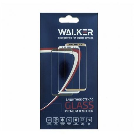 Противоударное стекло 2D Walker для Samsung A325 Galaxy A32 (полное покрытие / полный клей), черный