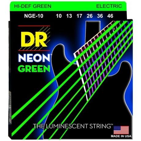 DR NGE-10 HI-DEF NEON™ - струны для электрогитары