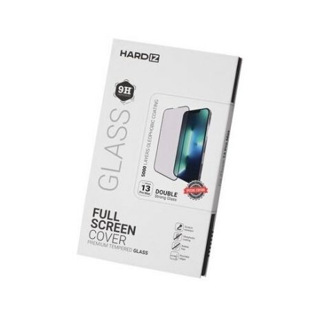 Защитное стекло HARDIZ Full Screen Cover Premium Tempered Glass для iPhone 13 Pro Max чёрное (HRD186800)