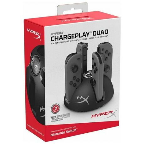 HyperX Зарядная станция ChargePlay Quad для Nintendo Switch (HX-CPQD-U) черный
