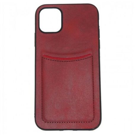 ILEVEL Чехол с кожаным покрытием и карманом для iPhone 12 Mini