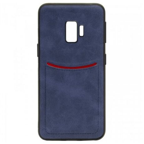 ILEVEL Чехол с кожаным покрытием и с карманом-визитницей для Samsung Galaxy S9