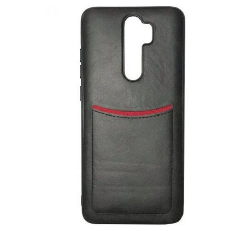 ILEVEL Чехол с кожаным покрытием и карманом для Xiaomi Redmi 9