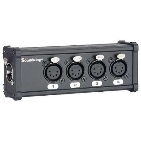 Конвертер для передачи четырех пар аналогового или цифрового AES/EBU аудиосигнала, а также 4-канального DMX-сигнала Soundking CXA030