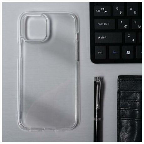 Чехол Krutoff, для iPhone 12 Pro Max, силиконовый, прозрачный