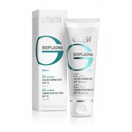 Gigi (ДжиДжи) Bioplazma CC Cream / Крем для коррекции цвета кожи с SPF 15, 75 мл