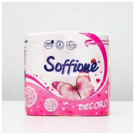 Soffione Decoro Pink 4- p туалетная бумага 4971927