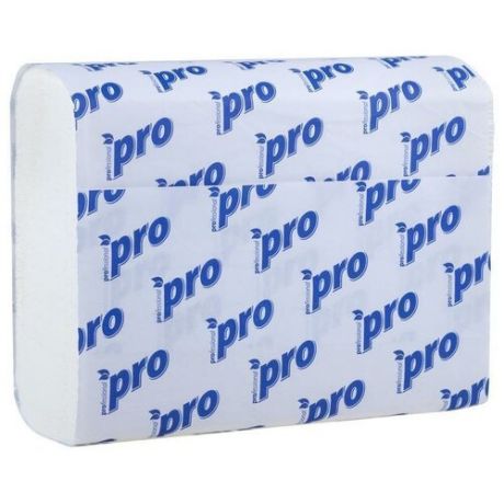 Полотенца бумажные для держателя 2-слойные Protissue, листовые Z-сложения, 15 пачек по 190 листов (C196)
