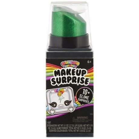 Poopsie Rainbow Surprise Игровой набор Makeup с тенями и блеском для губ, зеленый