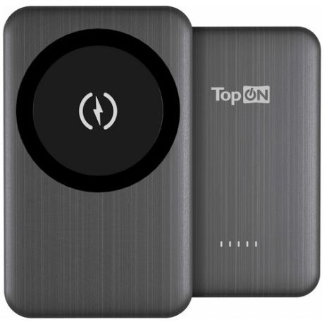 Внешний аккумулятор TopON TOP-M5 5000mAh MagSafe Qi 15W PD 20W Black