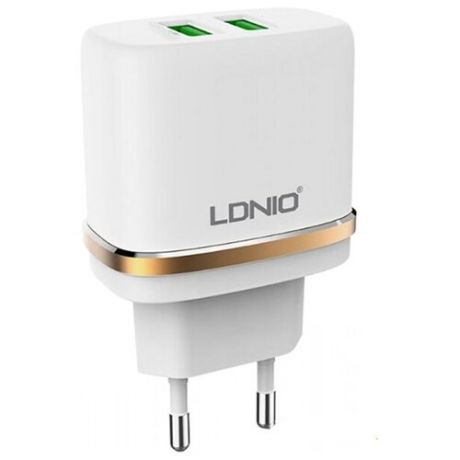 Сетевое зарядное устройство LDNIO DL-AC52 Type-C на 2 USB 2.4A