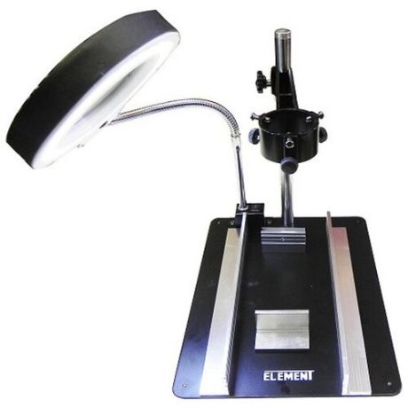 ELEMENT Рабочий стол ELEMENT 628TD-III (с держателем фена и платы+лупа с подсветкой)